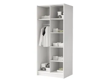 Herrljunga Garderob 100x215 cm - Brun/Guld - Förvaring - Garderober & garderobssystem