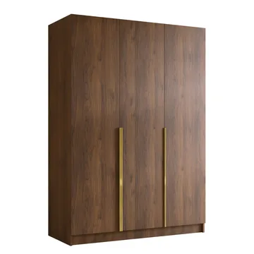 Herrljunga Garderob 150x215 cm - Brun/Guld - Förvaring - Garderober & garderobssystem