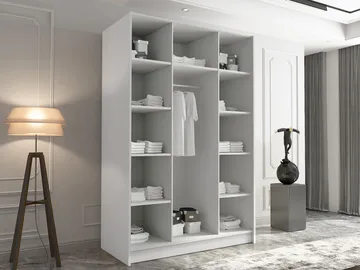 Herrljunga Garderob 150x215 cm - Brun/Svart - Förvaring - Garderober & garderobssystem