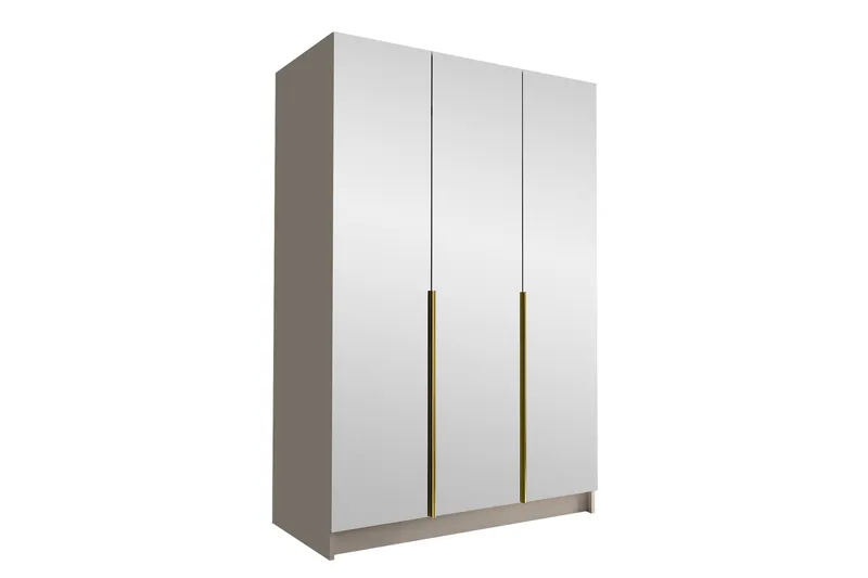 Herrljunga Garderob med Spegel 150 cm, Kashmir/Guld