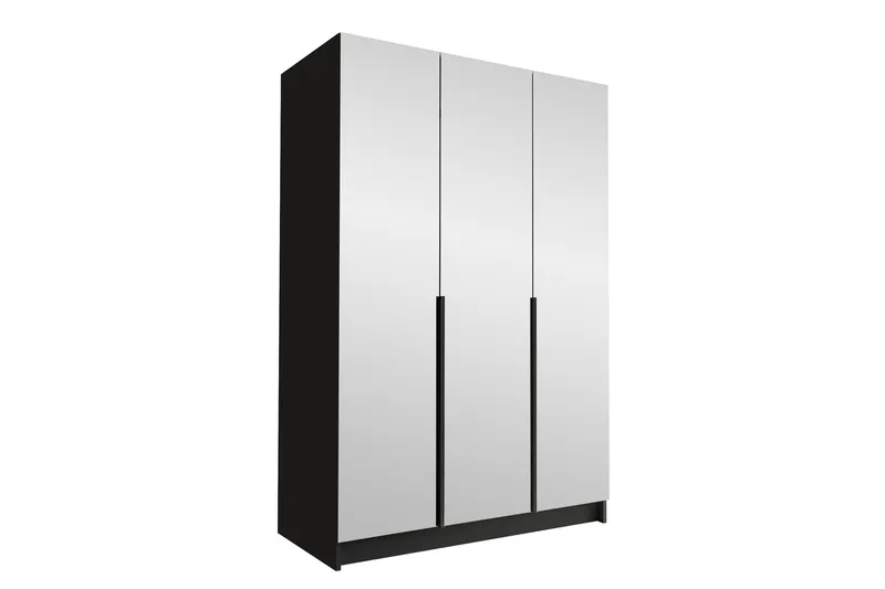 Herrljunga Garderob med Spegel 150 cm, Svart