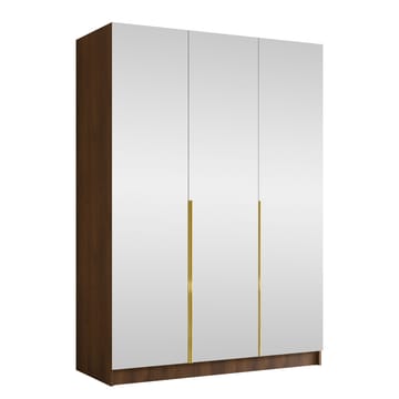 Herrljunga Garderob med Spegel 150x215 cm - Guld/Spegel - Förvaring - Garderober & garderobssystem