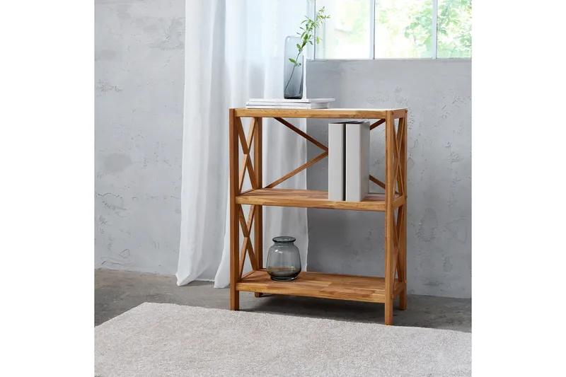 Ayanna Bokhylla 70 cm i Teak - Brun - Förvaring - Hylla - Bokhylla
