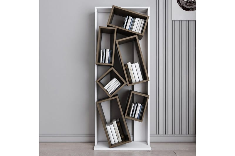 Bloemendal Bokhylla 63 cm - Brun/Vit - Förvaring - Hylla - Bokhylla