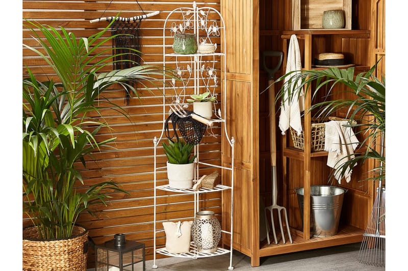 Pollone Trädgårshylla 35x35 cm - Vit - Förvaring - Hylla - Blomhylla & blomstativ