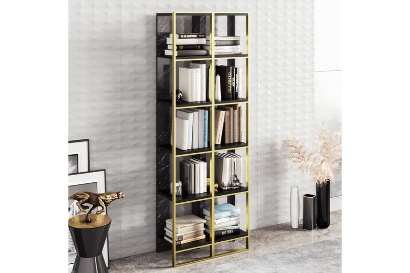 Abla Bokhylla 64 cm - Guld|Svart - Förvaring - Hylla - Bokhylla