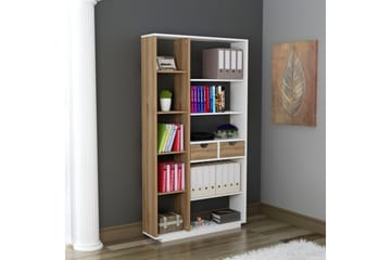 Ackerman Bokhylla 80 cm - Vit|Valnöt - Förvaring - Hylla - Bokhylla