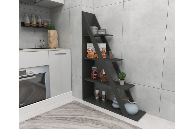 Ampelio Bokhylla 30x100 cm - Antracit - Förvaring - Hylla - Bokhylla