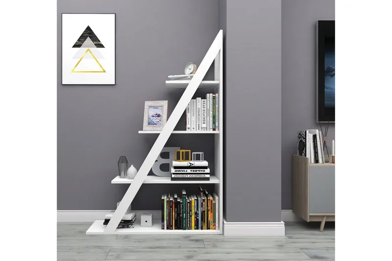 Ampelio Bokhylla 30x100 cm - Vit - Förvaring - Hylla - Bokhylla