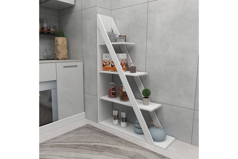 Ampelio Bokhylla 30x100 cm - Vit - Förvaring - Hylla - Bokhylla