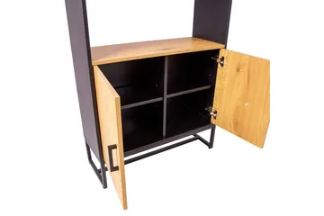 Amsterdam Hylla Ek/Svart - Förvaring - Hylla - Bokhylla