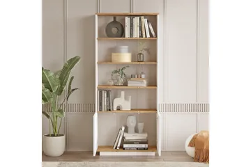 Anari Bokhylla 77,5 cm i Ek - Vit - Förvaring - Hylla - Bokhylla