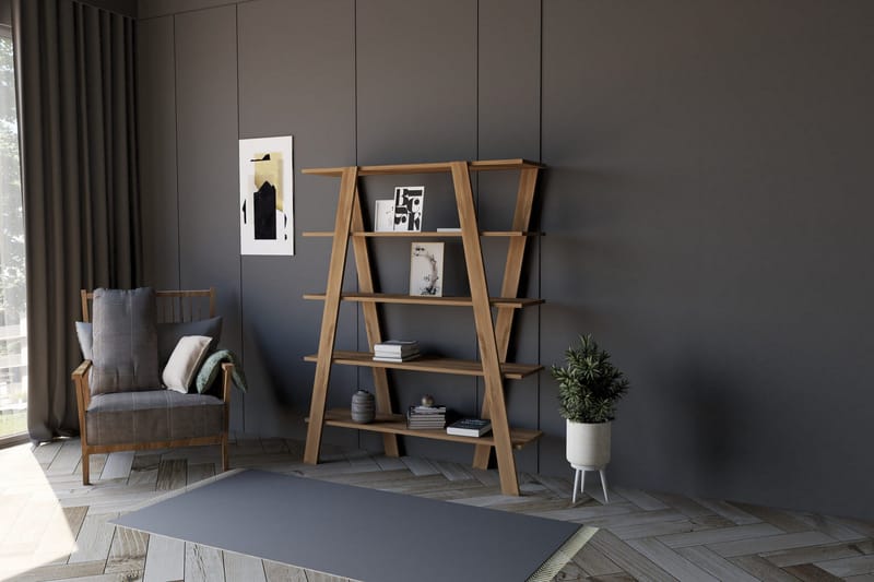 Andifli Bokhylla 120x150 cm - Brun - Förvaring - Hylla - Bokhylla