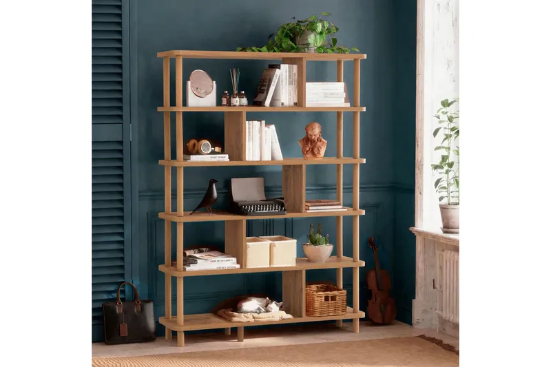 Andifli Bokhylla 120x168,5 cm - Grön - Förvaring - Hylla - Bokhylla