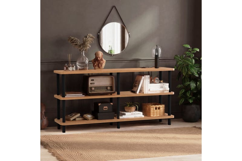 Andifli Bokhylla 150x74,9 cm - Svart - Förvaring - Hylla - Bokhylla