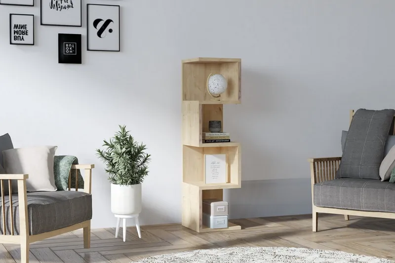 Andifli Bokhylla 25 cm i Ek - Grön - Förvaring - Hylla - Bokhylla