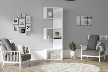 Andifli Bokhylla 52x150 cm - Vit - Förvaring - Hylla - Bokhylla