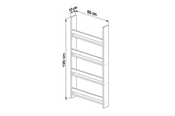 Bokhylla Artemis 3 Vit - Vit - Förvaring - Hylla - Bokhylla
