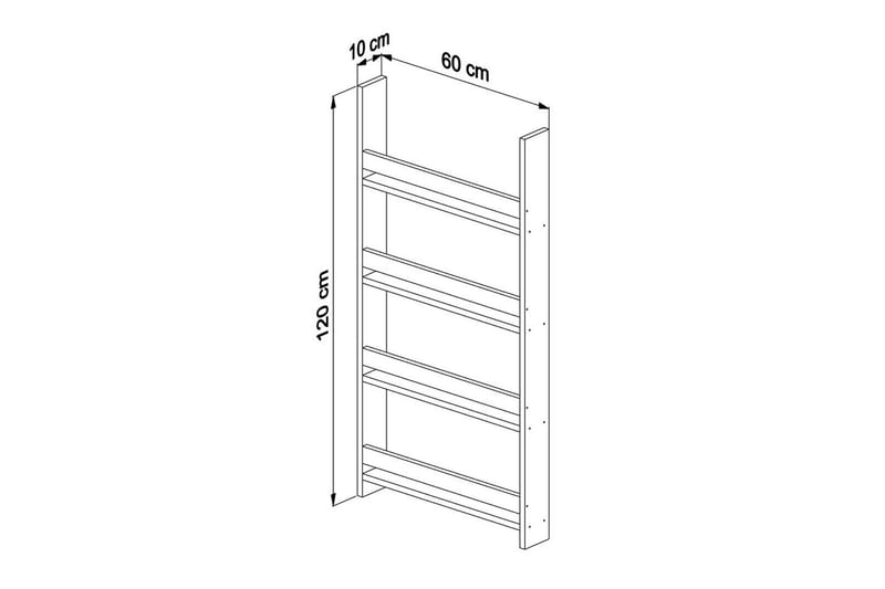Bokhylla Artemis 3 Vit - Vit - Förvaring - Hylla - Bokhylla