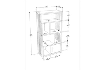 Bokhylla Arven Svart / Grön - Svart / Grön - Förvaring - Hylla - Bokhylla