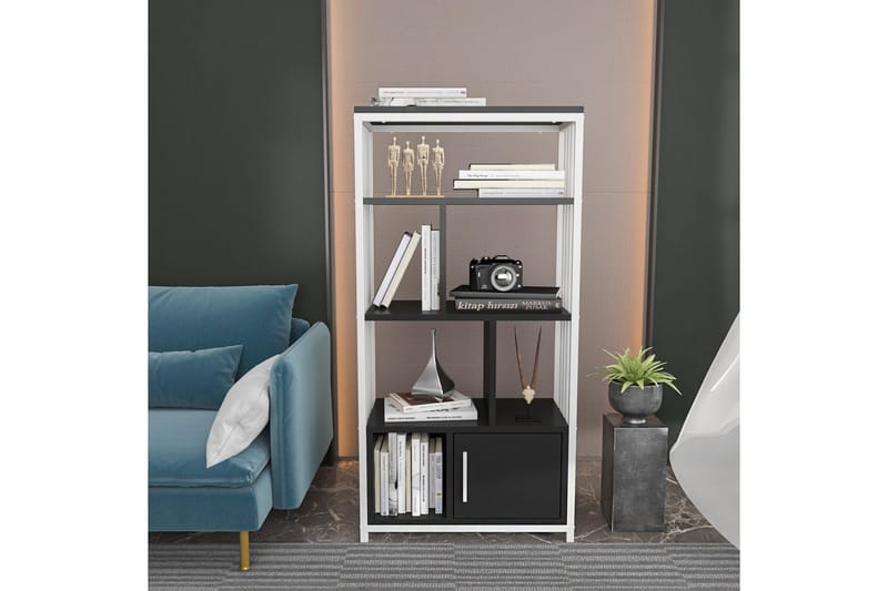 Bokhylla Arven Svart / Vit - Svart / Vit - Förvaring - Hylla - Bokhylla