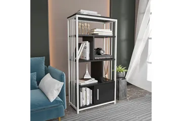 Bokhylla Arven Vit / Antracit - Vit / Antracit - Förvaring - Hylla - Bokhylla
