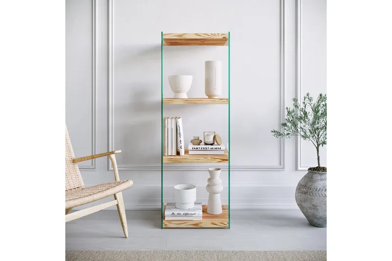 Assanisa Bokhylla 120x40 cm - Natur - Förvaring - Hylla - Bokhylla