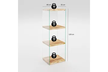 Assanisa Bokhylla 120x40 cm - Natur - Förvaring - Hylla - Bokhylla