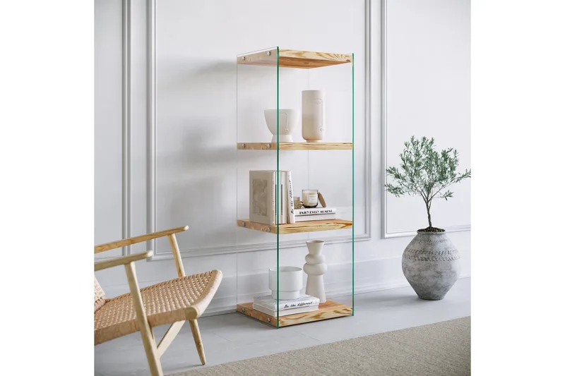 Assanisa Bokhylla 120x40 cm - Natur - Förvaring - Hylla - Bokhylla