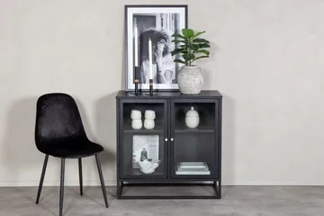 Bakal Bokhylla 85 cm i Glas och Metall - Svart - Förvaring - Hylla - Bokhylla