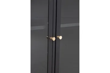 Bakal Bokhylla 85 cm i Glas och Metall - Svart - Förvaring - Hylla - Bokhylla