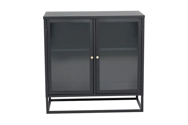 Bakal Bokhylla 85 cm i Glas och Metall - Svart - Förvaring - Hylla - Bokhylla