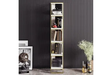 Bascle Bokhylla 32 cm - Guld|Vit - Förvaring - Hylla - Bokhylla