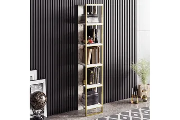 Bascle Bokhylla 32 cm - Guld|Vit - Förvaring - Hylla - Bokhylla