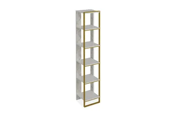 Bascle Bokhylla 32 cm - Guld|Vit - Förvaring - Hylla - Bokhylla