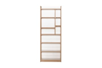 Bokhylla 175x63 cm - Natur/Vit - Förvaring - Hylla - Bokhylla