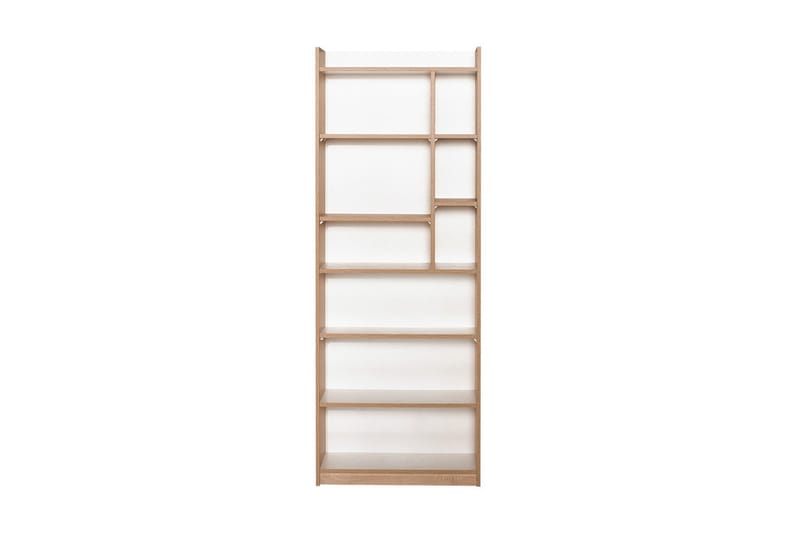 Bokhylla 175x63 cm - Natur/Vit - Förvaring - Hylla - Bokhylla