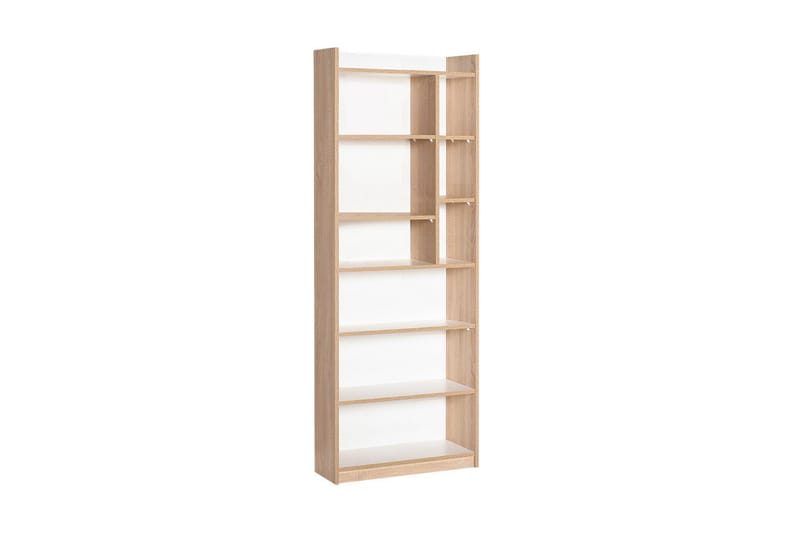 Bokhylla 175x63 cm - Natur/Vit - Förvaring - Hylla - Bokhylla