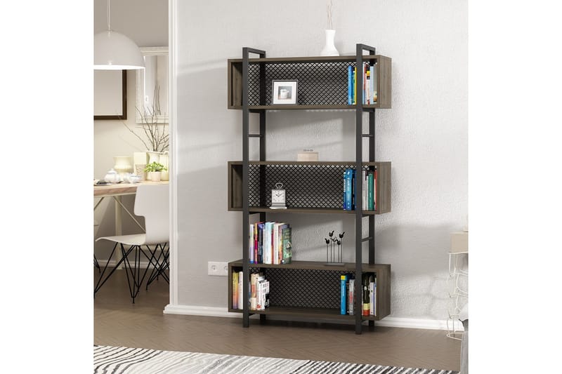 Bokhylla 25x90 cm - Valnöt - Förvaring - Hylla - Bokhylla