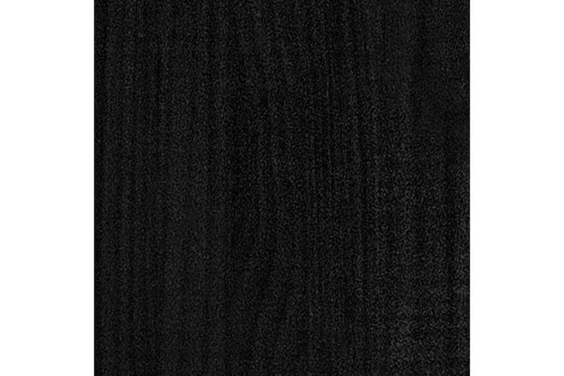 Bokhylla 4 hyllplan svart 40x30x140 cm massiv furu - Mörkgrå - Bokhylla