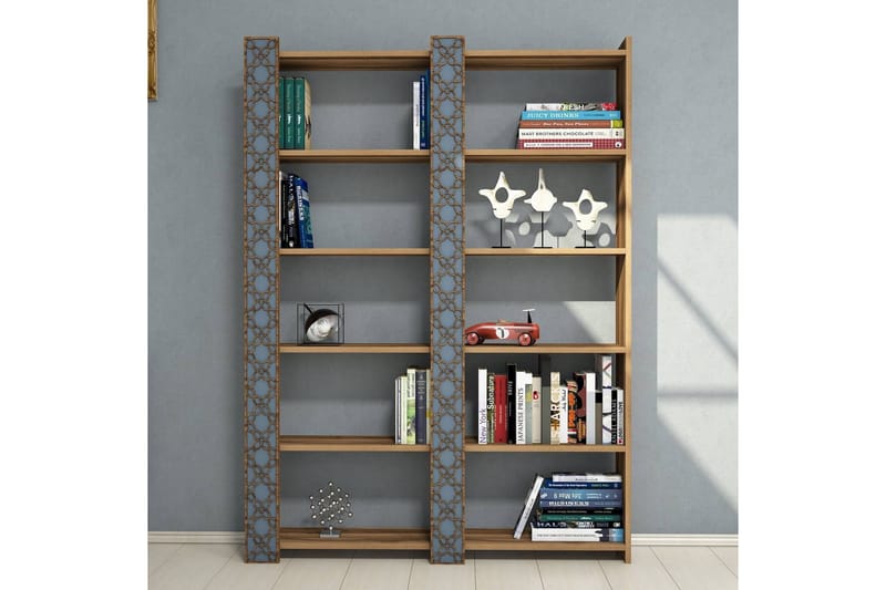 Bokhylla Amtorp 124 cm - Brun - Förvaring - Hylla - Bokhylla