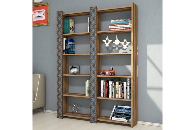 Bokhylla Amtorp 124 cm - Brun - Förvaring - Hylla - Bokhylla