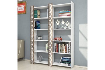 Bokhylla Amtorp 124 cm - Vit - Förvaring - Hylla - Bokhylla