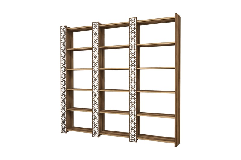 Bokhylla Amtorp 184 cm - Brun|Vit - Förvaring - Hylla - Bokhylla