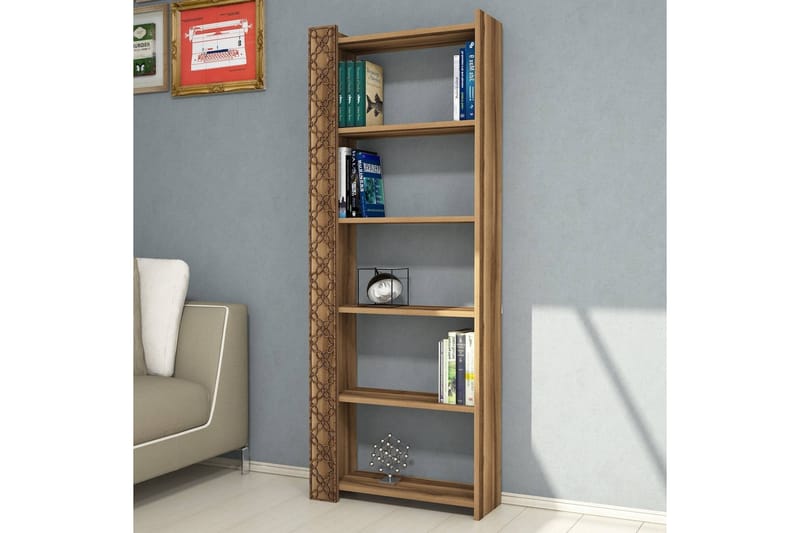 Bokhylla Amtorp 64 cm - Mörkbrun - Förvaring - Hylla - Bokhylla