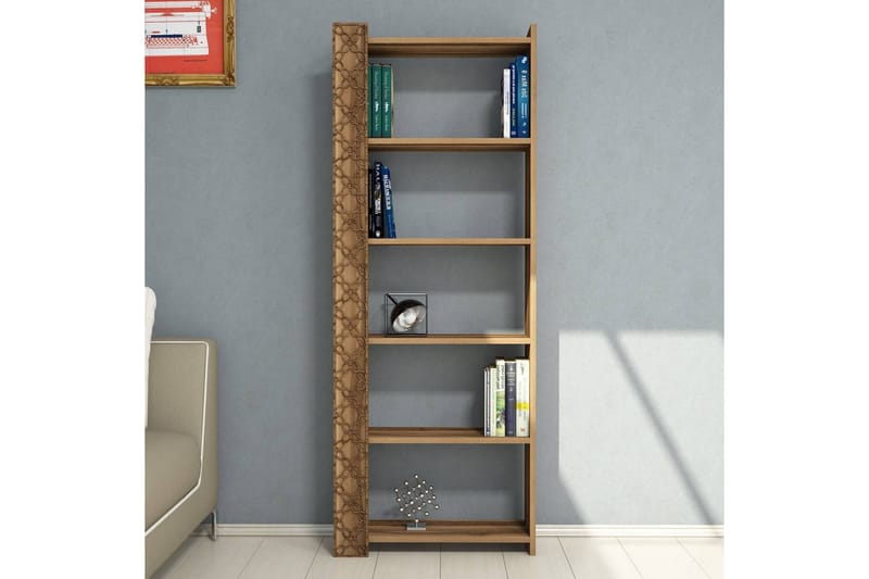Bokhylla Amtorp 64 cm - Mörkbrun - Förvaring - Hylla - Bokhylla