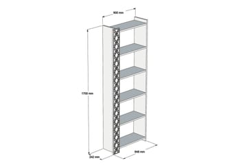 Bokhylla Amtorp 64 cm - Mörkbrun - Förvaring - Hylla - Bokhylla