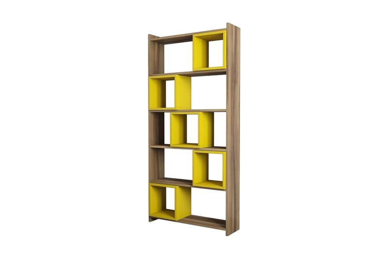 Bokhylla Amtorp 80 cm - Brun|Gul - Förvaring - Hylla - Bokhylla