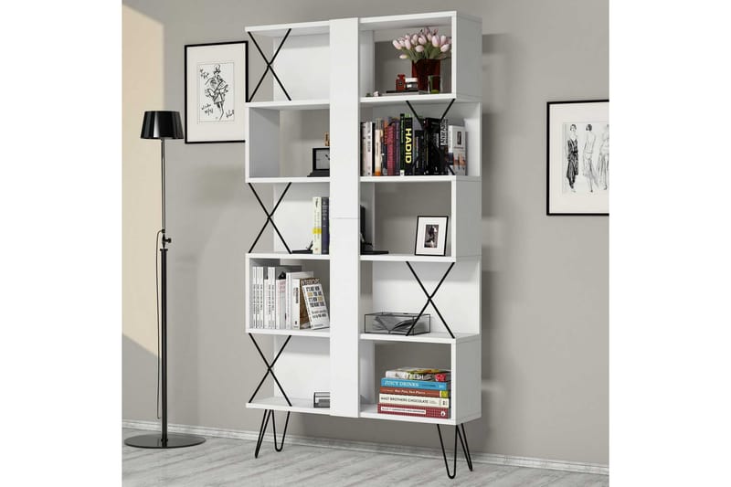 Bokhylla Amtorp 90 cm - Vit - Förvaring - Hylla - Bokhylla