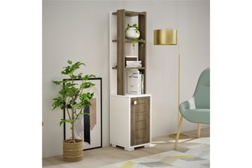 Bokhylla Anayurt 29,6x21,6 cm Vit/Brun - Hanah Home - Förvaring - Hylla - Bokhylla